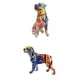 thumbnail image 5 of 2 Piezas Novedad Decoración Resina Estatua Graffiti Perro Estatuilla Arte Artesanía Escultura, 5 of 5