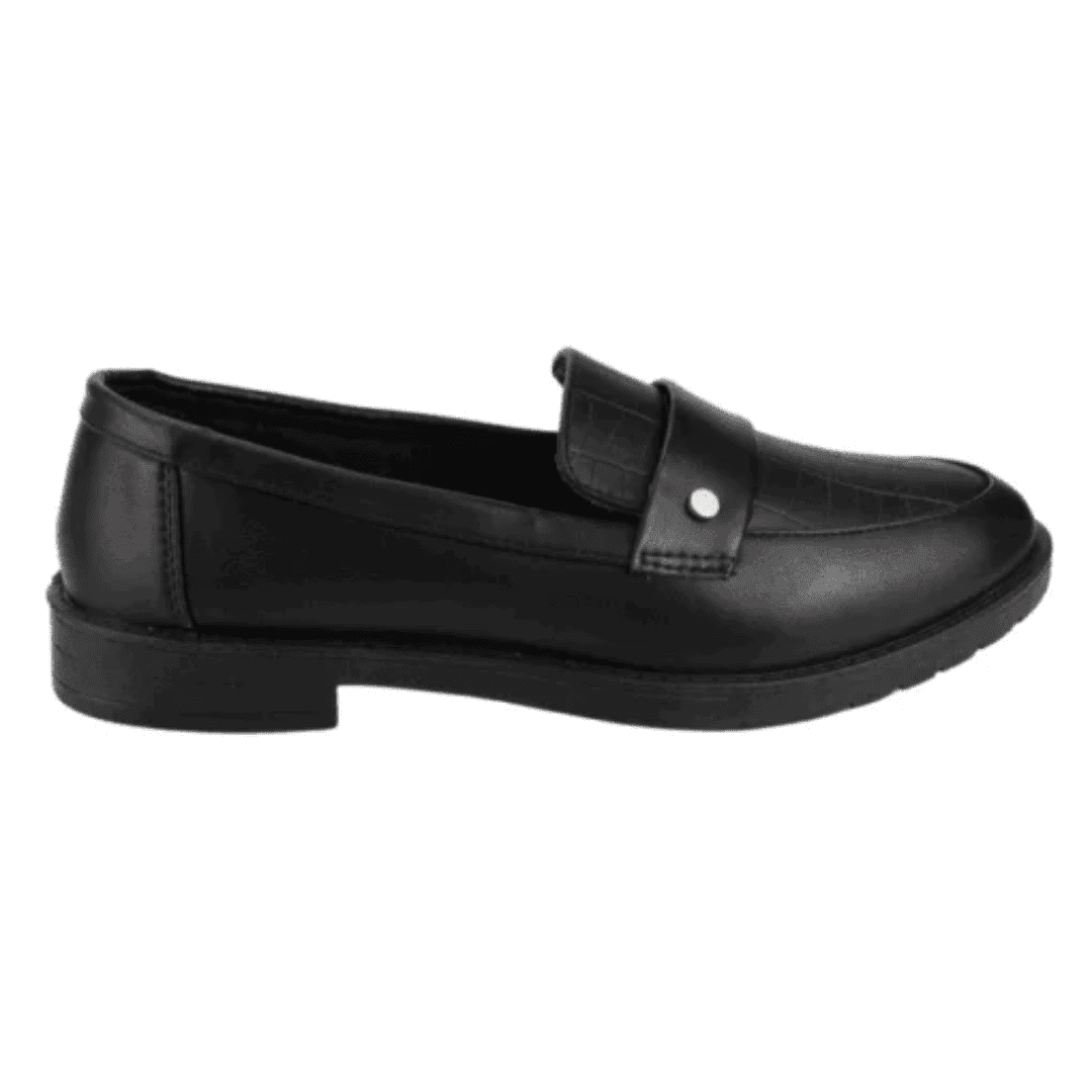 Mocasines New Walk Audrey Negro Mujer |fm5641p-90 - Talla 36