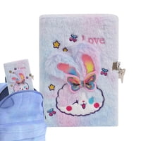 Xinqihang - Diario De Conejito Rowces, Diario Para Niños, Juego De Cuaderno De Conejito De Peluche Con Cerradura, Diario De Conejo Para Niñas, Regalo De Cumpleaños Para Niños