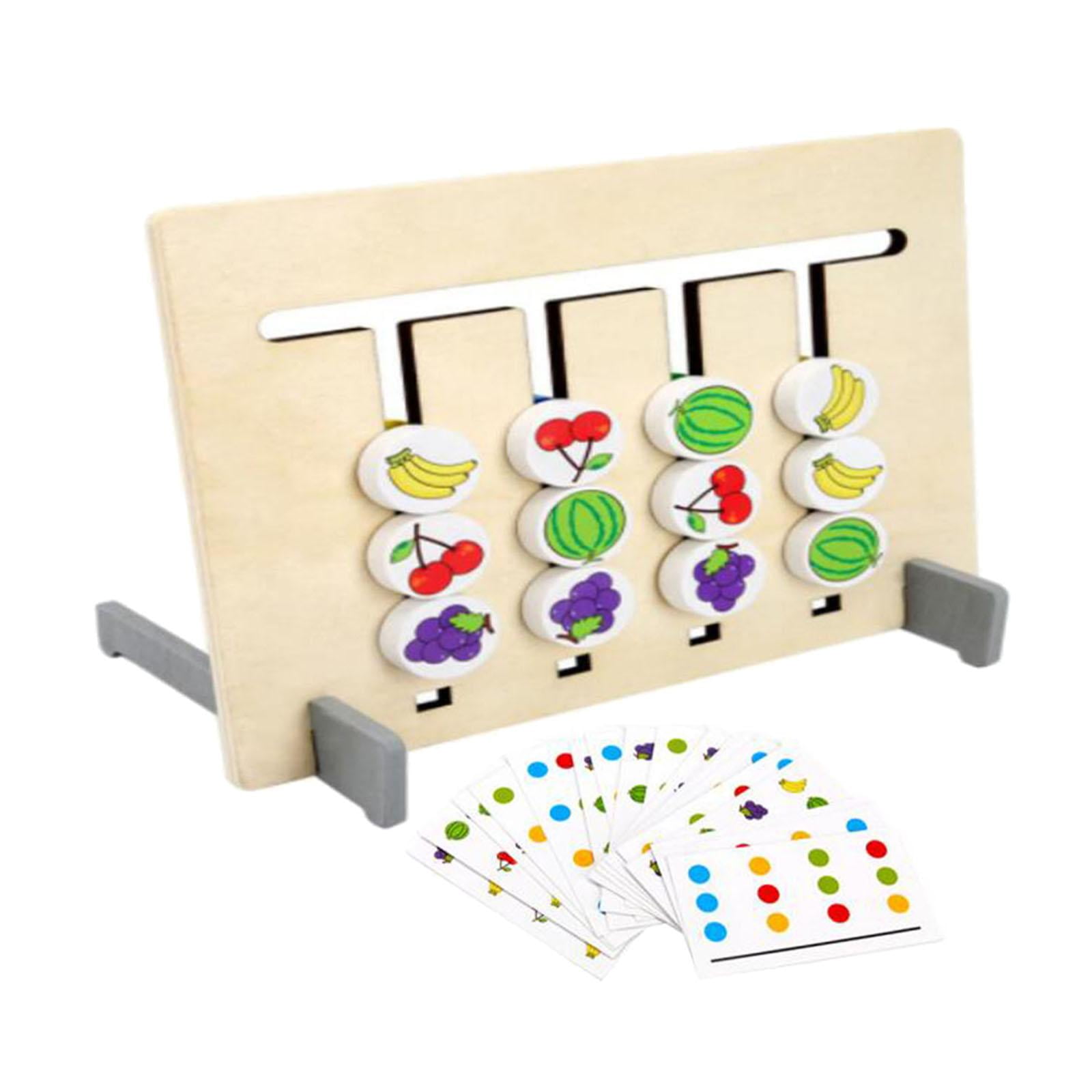 Bothyi - Montessori Matching Puzzle Toy Chic Wooden Para Preescolar Family Kindergarten