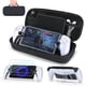 thumbnail image 1 of 4 en 1 Funda de transporte para el mando a distancia PS Portal bolsa de transporte de viaje, funda protectora, 2 paquetes de protectores de pantalla de cristal templado-Negro, 1 of 8