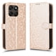 thumbnail image 1 of Funda Cartera Lunares Motorola Moto G77 con Tarjetero, Correa y Soporte Oro, 1 of 6