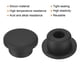 thumbnail image 3 of Uxcell Tapón de Silicona de Alta Temperatura Diámetro de Montaje 19mm/0.75 pulgadas Tapón de Goma en Forma de T, 3 of 7