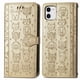 thumbnail image 1 of Funda Cartera FOXDOCK para iPhone 11 , Flip PU con Relieve de Gatos y Perros, Tarjetero y Soporte, 1 of 6