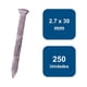thumbnail image 1 of Clavo Estriado Concreto 2.7 x 30mm 250un., 1 of 2