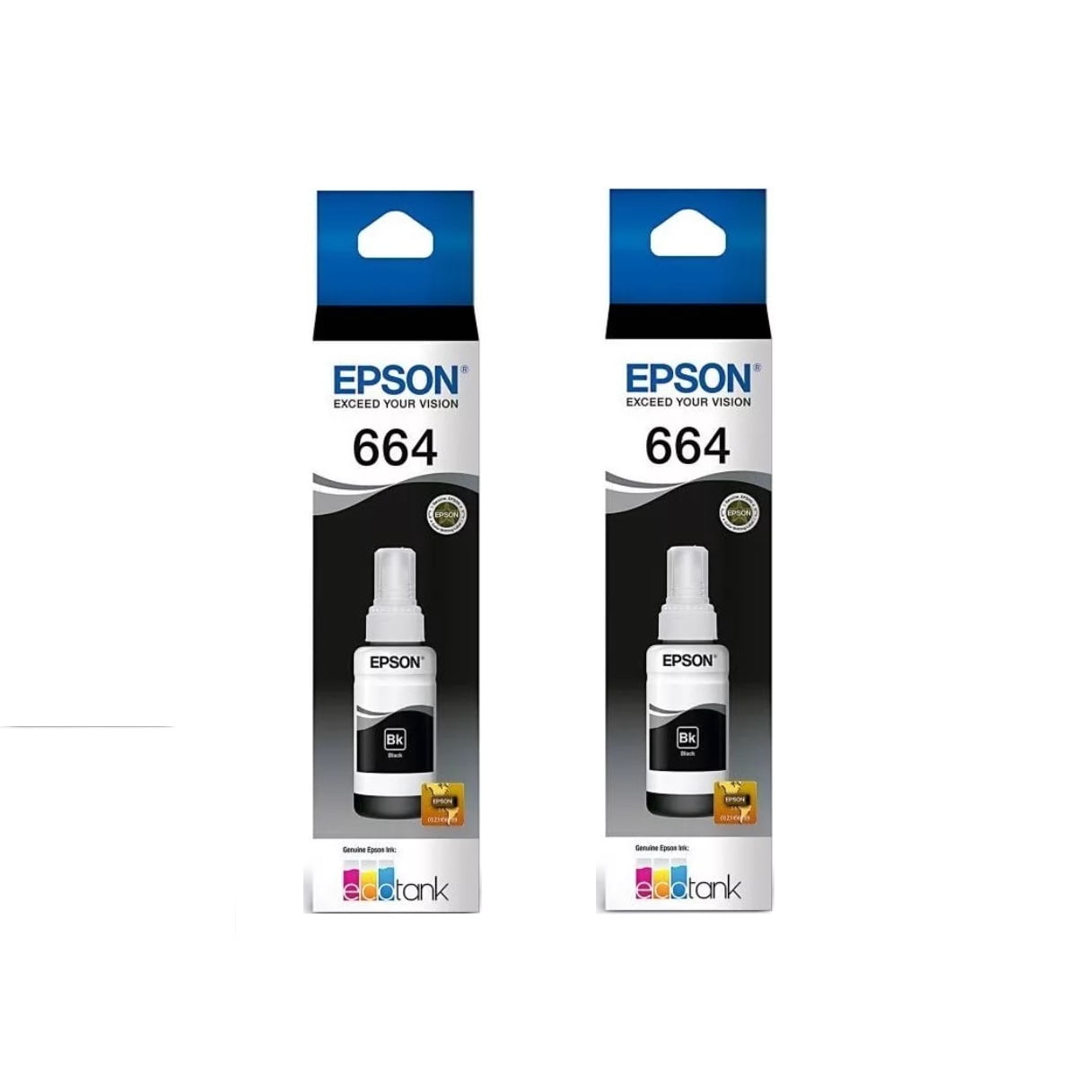Pack 2 Tintas Epson 664 Negro Original