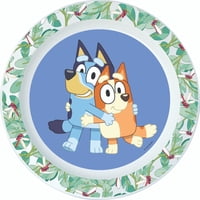 Plato Apto Microondas Perritos Azul  Bluey
