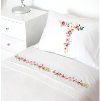 Tuyo Print - Juego De Sábanas 1,5 Pl Letras Vintage T