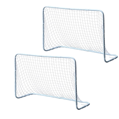 Auckland Outdoor - Pack De 2 Arcos Futbol Metálico Niño Con Red. 120 X 80 Cm.