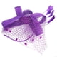 thumbnail image 4 of Sombrero de novia con velo de malla para boda, tocado, accesorio para el cabello (morado), 4 of 8