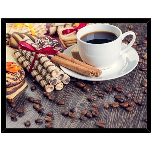 Genérico - Cuadro Decorativo Café Y Canela Medidas 30X40 Cm