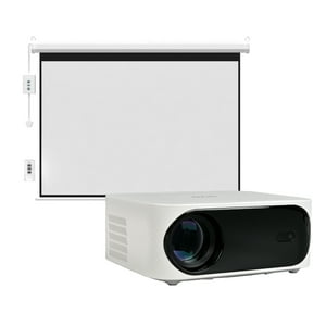 Proyector Portatil Orion 12000Lm + Telón 100"" Eléctrico Levo