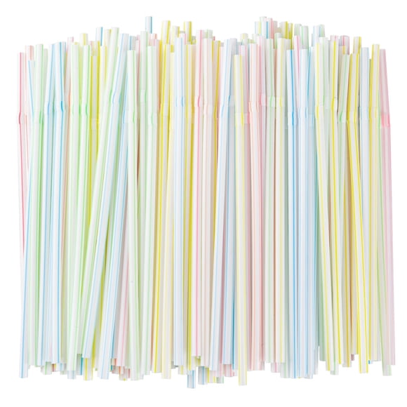 Pajitas de plástico de alta flexibilidad SONGNASS, 21 cm, varios colores, paquete de 200