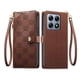 thumbnail image 1 of Funda Billetera con Cierre para [Xiaomi 14T Pro] con Tarjetero, Soporte y Correa de ManoMarrón, 1 of 5