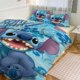 thumbnail image 1 of Stitch Print Bedding Set Pattern Duvet Cove Set 3 Pieces 1 Quilt Cover And 2 Pillowcases for Women Men Teens, 1 of 5