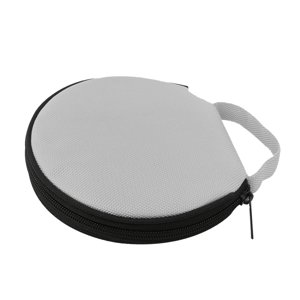 Magideal - Estuche Para Cd Dvd Con Capacidad Para 20 Piezas, Portátil, Antiarañazos, Compacto, Y Redondo, Soporte Para Discos De Dvd, De Gris