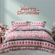 thumbnail image 1 of Merry Christmas Duvet Cover Set Microfiber Xmas TreesSnowflake Deer Pattern Printed Winter Red&Green Theme Holiday Deco Gift, 1 of 5