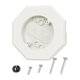 thumbnail image 1 of Bloque De Montaje Para Revestimiento Kit De Placa De Montaje Para Exteriores Bloque De Montaje Para Luz De Revestimiento Blanco, 1 of 5