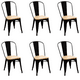 thumbnail image 1 of Pack 6 Sillas De Metal Tolix Asiento Madera, 1 of 6