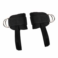 Magideal - 2 Piezas Máquina De Cable Correas De Tobillo Contra El Tobillo Correa De Tobillo Ajuste De Tobillo Ajustable Para Gimnasio Fitness Extensión De Pierna Negro