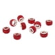 thumbnail image 2 of 10pcs European Spacer Beads Rhinestone Pulsera Joyas Resultados Rojo, 2 of 5