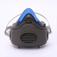 Genérica - Máscara Medio Rostro + 20 Filtros P100 Para Polvo Y Trabajo