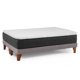 thumbnail image 3 of Cama Europea New Top Colchon Resortes 23 Cm 2 Plazas Base Dividida Tela Velvet Gris, 3 of 8