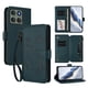 thumbnail image 1 of Funda Cartera Mariposa para [Motorola Edge 60 Pro] con Soporte y Cremallera Verde oscuro, 1 of 6