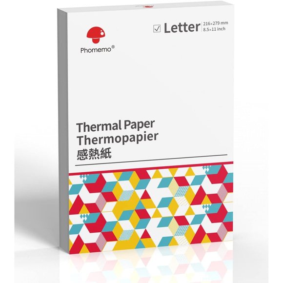 Phomemo Thermal Printer Paper 8.5 x 11 for M08F, M832D, M832, M83