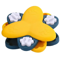 Genérico - Plato Dispensador Alimentos Giratorio Interactivo Mascotas