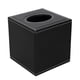 thumbnail image 1 of Soporte de caja de pañuelos de encimera cuadrada Servilleta de papel Cubierta de caja Cuero de PU Negro, 1 of 3
