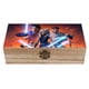 thumbnail image 1 of Star Wars: Clone Wars Caja Organizadora de Madera Rústica - Caja Decorativa Multifuncional para Escritorio, Hogar, Oficina, Joyas y Manualidades, 1 of 6