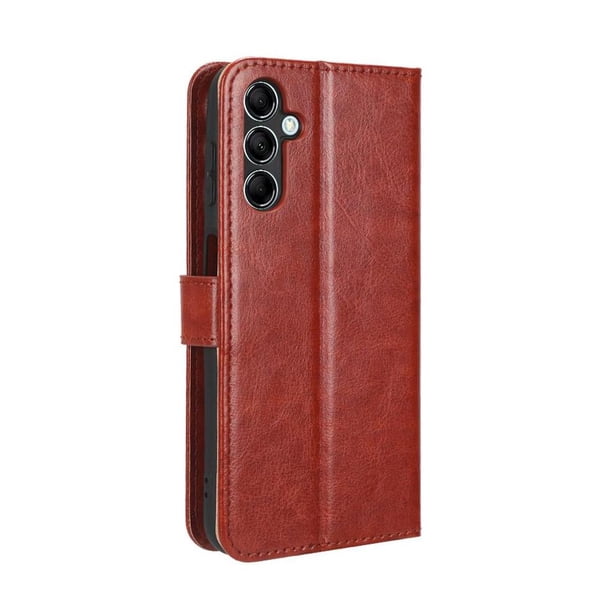 Funda tipo libro para Samsung Galaxy M54 5G, cartera todo‑en‑uno, funda multifuncional con tarjetero y correa de muñeca desmontable