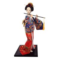 Bothyi - Decoración De Estante De Muñecas De Kimono Artesanal De Geisha Japonesa De 12 Pulgadas