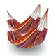 thumbnail image 1 of Pack 2 Hamaca Colgante Colores Surtidos de Tela Camping Jardin 2 plazas, 1 of 6
