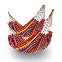 Myl Todo Para El Hogar - Pack 2 Hamaca Colgante Colores Surtidos De Tela Camping Jardin 2 Plazas