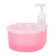 thumbnail image 3 of Dispensador De Jabón Para Platos 2 En 1 Con Soporte De Esponja Botella De Bomba De Líquido De 1L Para El Hogar Rosa, 3 of 5