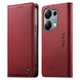 thumbnail image 1 of Funda Billetera de Cuero para [Xiaomi Redmi Note 13 Pro 4G], Bloqueo RFID, Tarjetas y Soporte Rojo, 1 of 5