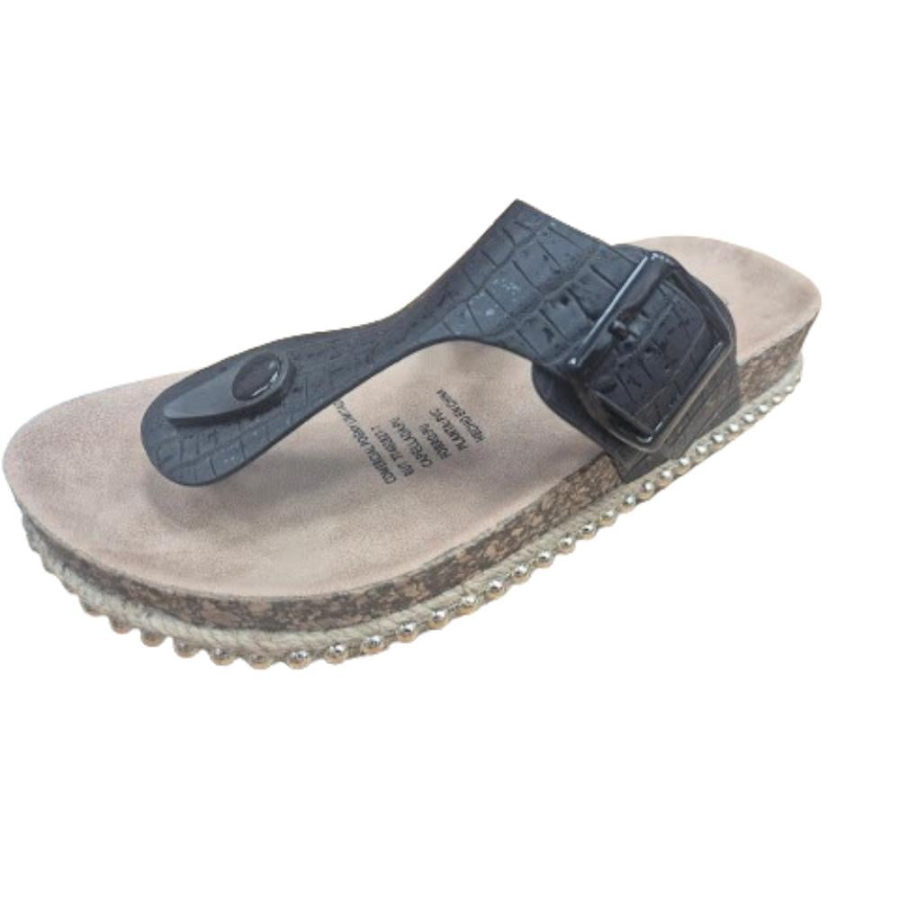 Vinnys Outlet - Sandalia Mujer Verano Negro