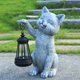 thumbnail image 2 of Figurilla Solar de Gato Yewanye con Linterna para Exterior, 2 of 8