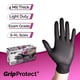 thumbnail image 2 of Guantes de nitrilo GripProtect Precise Black Exam, 4 mil, XL, 2 of 4