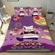 thumbnail image 1 of Torre de Pizza Conjunto de sábanas temático, trío de piezas, cómodo y amigable con la piel, diseño único, regalo de decoración para el hogar para familiares, amigos y fans,140cm *210cm, 1 of 6