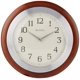 thumbnail image 1 of Reloj de pared Bulova Reedham C4228, 14 cm de diámetro, madera de nogal, 1 of 3