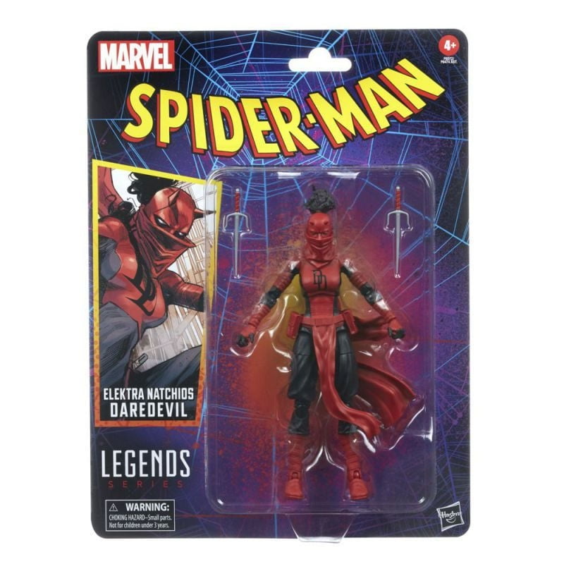 Figura De Acción Spiderman Legends Elektra Natchios Daredevil.