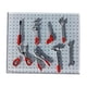 thumbnail image 1 of Juego De 8 Herramientas De Garaje Para Coche, Escala 1/64, Miniherramientas De Reparación De Modelos Arquitectónicos, Color Rojo, 1 of 5