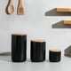 thumbnail image 4 of Contenedor de Cerámica Hermético Tapa Madera M Negro Simplit, 4 of 4