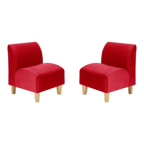 Bodevir - Set Poltrona Soft 1C Felpa 05 Rojo