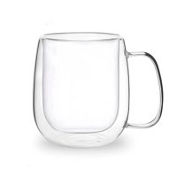 Mc Group - Taza De Vidrio Transparente Doble Pared 250 Ml