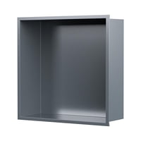 Bothyi - Nicho De Pared Para Ducha De Baño, Mueble De Pared De Acero Inoxidable, Color Gris