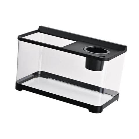 Magideal - Tanque De Pescado Betta Mini De Pescado 34X21X20 Cm Caja De Alimentación De Anfibios Transparentes Terrario De Reptiles De Pescado Para Pescado De Negro